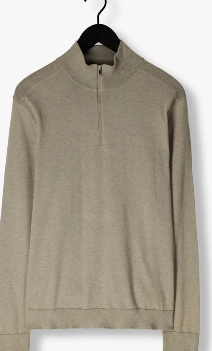 groene selected homme trui slhberg half zip cardigan noos