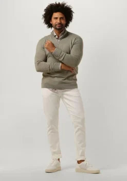 groene selected homme trui slhberg half zip cardigan noos