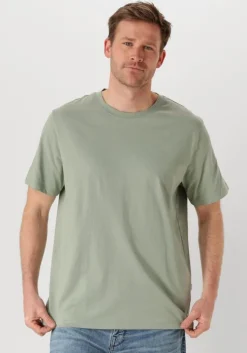 groene selected homme t-shirt slhaspen ss o-neck tee noos