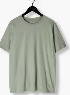groene selected homme t-shirt slhaspen ss o-neck tee noos