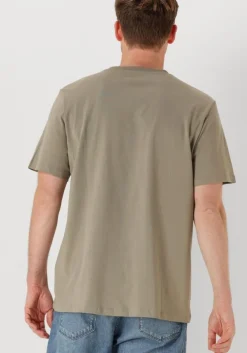 groene selected homme t-shirt slhaspen ss o-neck tee noos