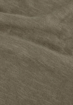 groene selected homme t-shirt slhberg linen ss knit tee noos