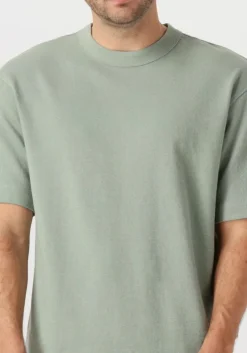 groene selected homme t-shirt slhrelaxcaleb ss o-neck tee