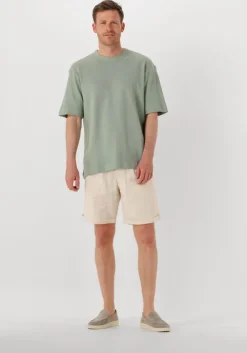 groene selected homme t-shirt slhrelaxcaleb ss o-neck tee