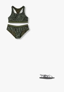 groene shiwi bikini's charlie bikini set mixed animal