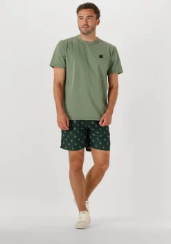 groene shiwi zwembroeken men mike swim shorts 7 inch sketched coral