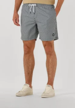 groene shiwi zwembroeken men mike swim shorts 7 inch geo tile