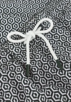 groene shiwi zwembroeken men mike swim shorts 7 inch geo tile