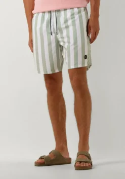 groene shiwi zwembroeken men swimshort broad stripe