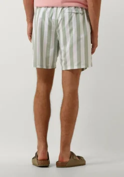 groene shiwi zwembroeken men swimshort broad stripe