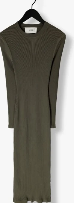 groene silvian heach midi jurk gpa24081ve