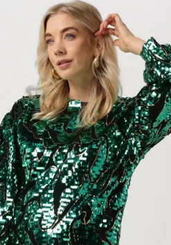 groene silvian heach mini jurk vestit.corto / dress glitter