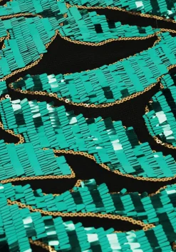 groene silvian heach minirok minigonna / miniskirt