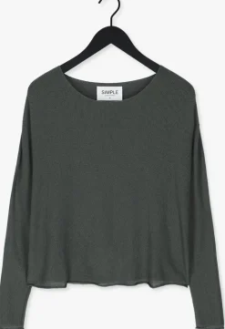 groene simple top knitted sweater ellena es
