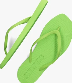 groene sleepers teenslippers tapered