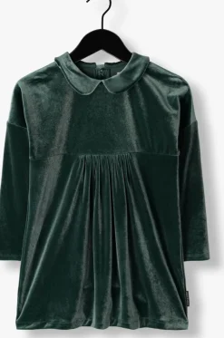 groene sproet & sprout mini jurk dress velvet