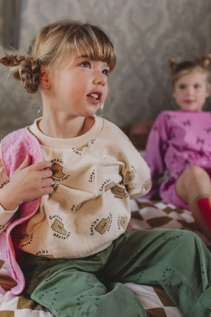 groene sproet & sprout straight leg jeans denim pants green