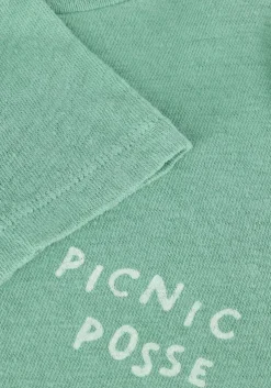 groene sproet & sprout t-shirt linen t-shirt botanical green