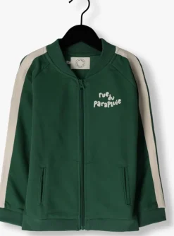 groene sproet & sprout vest track jacket rue de parapluie