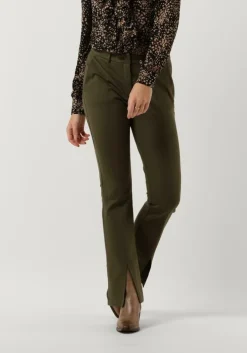 groene summum flared broek trousers punto milano