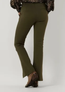 groene summum flared broek trousers punto milano