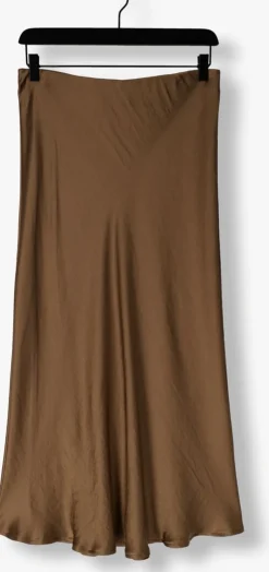 groene summum midirok skirt heavy silk touch