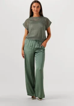groene summum t-shirt oversized top gauze