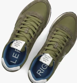 groene sun68 lage sneakers tom solid