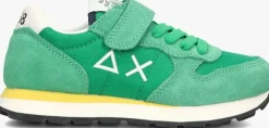groene sun68 lage sneakers boys tom solid