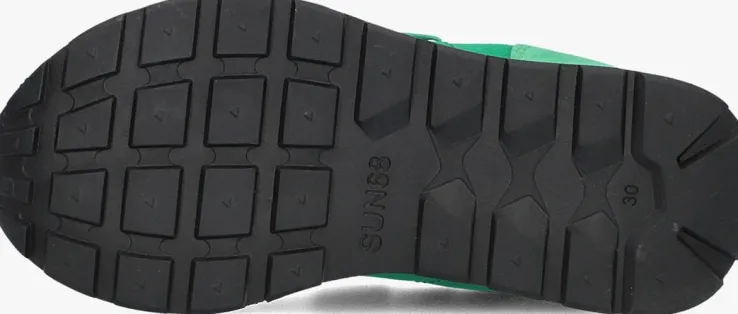 groene sun68 lage sneakers boys tom solid
