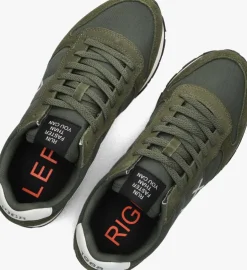 groene sun68 lage sneakers tom solid