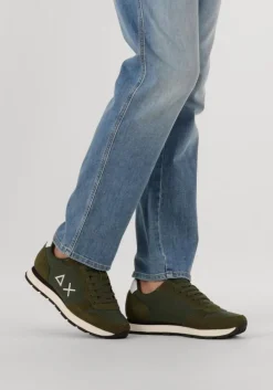 groene sun68 lage sneakers tom solid