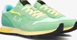 groene sun68 lage sneakers ally color explosion