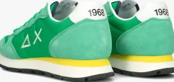 groene sun68 lage sneakers tom solid