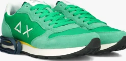 groene sun68 lage sneakers tom solid