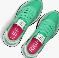 groene sun68 lage sneakers ally solid nylon