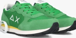 groene sun68 lage sneakers boys tom solid
