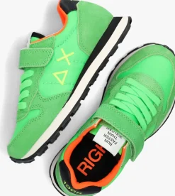 groene sun68 lage sneakers boys tom solid