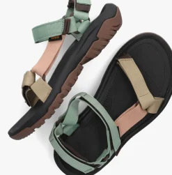 groene teva platte sandalen w hurricane xlt2