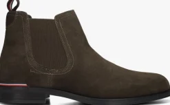 groene tommy hilfiger chelsea boots core rwb hilfiger chelsea