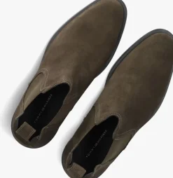 groene tommy hilfiger chelsea boots core rwb hilfiger chelsea