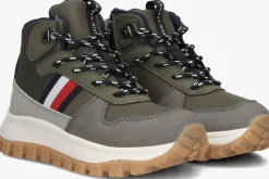 groene tommy hilfiger enkelboots 33680