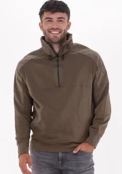 groene tommy hilfiger sweater cotton touch mix media