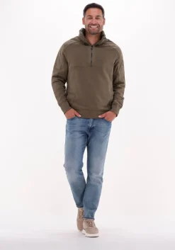 groene tommy hilfiger sweater cotton touch mix media