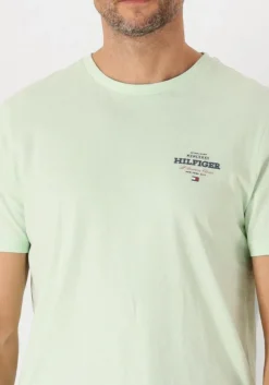 groene tommy hilfiger t-shirt monotype all american tee
