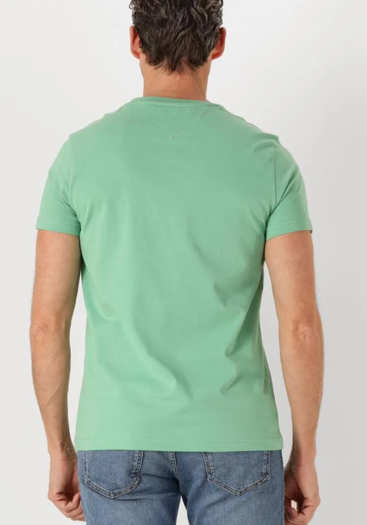 groene tommy hilfiger t-shirt tommy logo tee