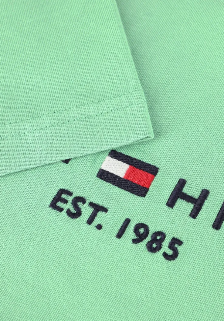 groene tommy hilfiger t-shirt tommy logo tee
