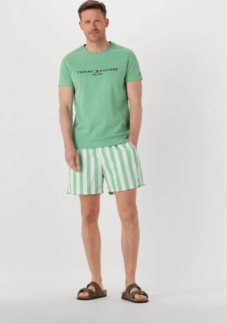 groene tommy hilfiger t-shirt tommy logo tee
