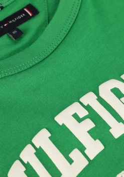 groene tommy hilfiger t-shirt hilfiger palm print tee ss