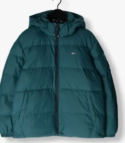 groene tommy jeans gewatteerde jas tjm essential down